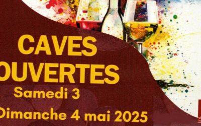 Cave ouverte au domaine les 3 et 4 mai